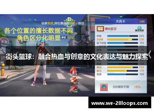 街头篮球：融合热血与创意的文化表达与魅力探索